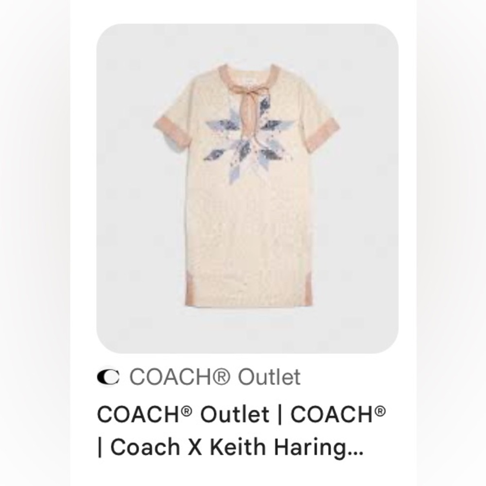 Coach X Keith Haring Quilted Patchwork T Shirt Dress